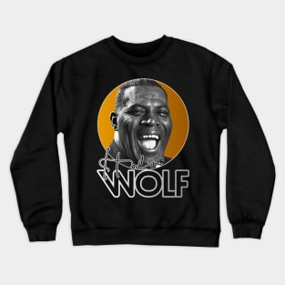 Retro Howlin' Wolf Gold Tribute Crewneck Sweatshirt